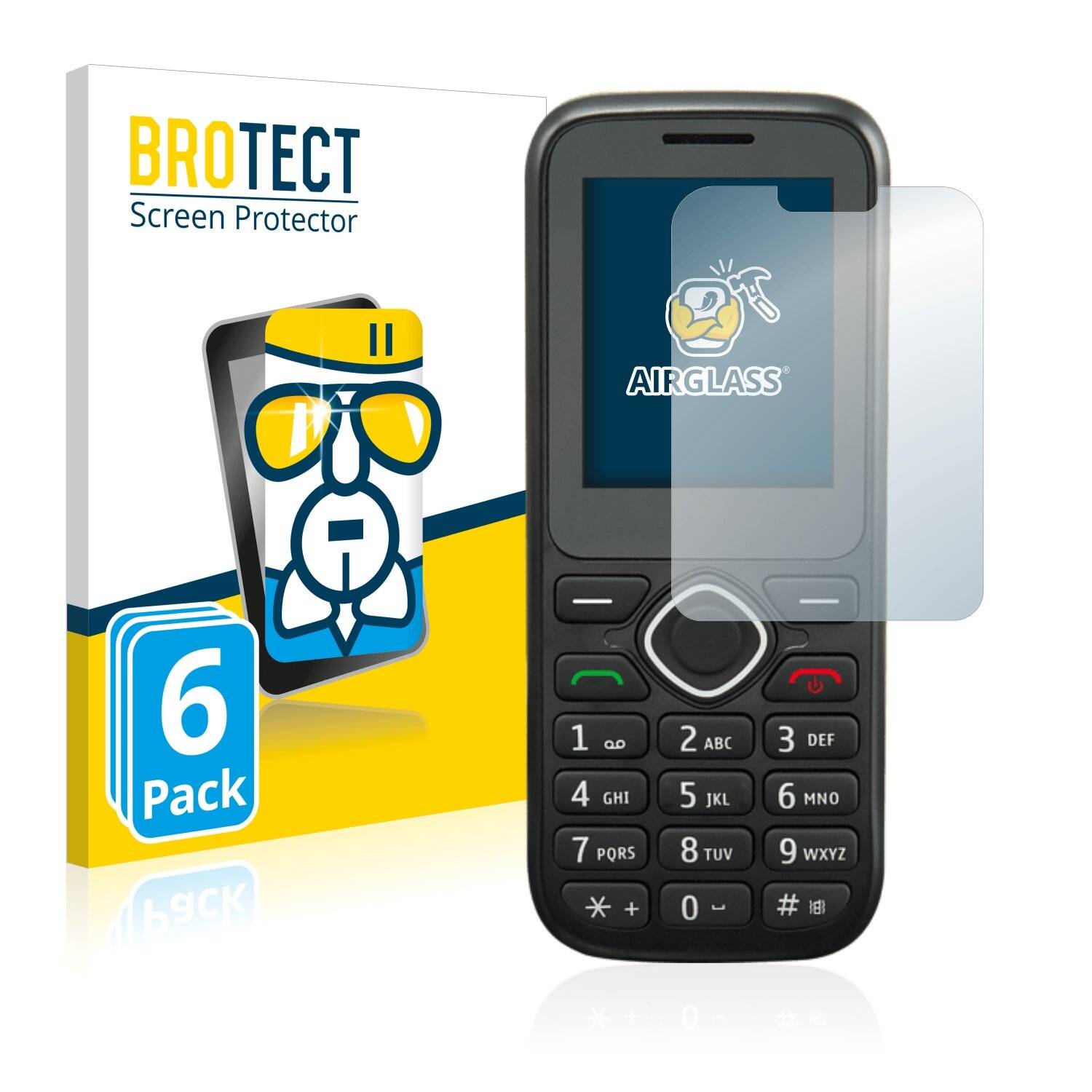6x BROTECT AirGlass Schutzglas Folie für OK. OMP