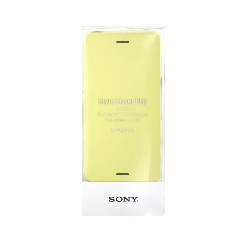 Original Flip Cover Handyhülle für Sony Xperia X Grün Gold 1301-7728.3