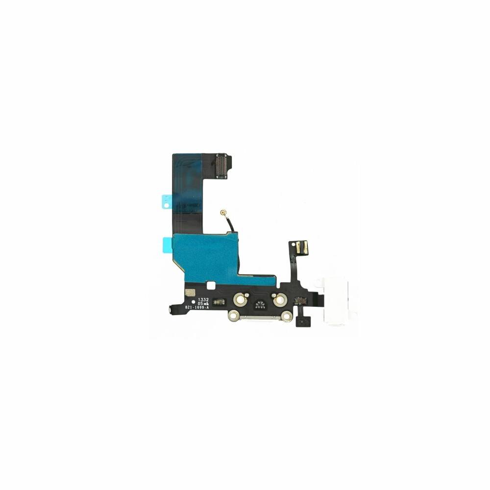 Ladebuchse für iPhone 5 Weiß Dock Connector Audio Flex Ersatz