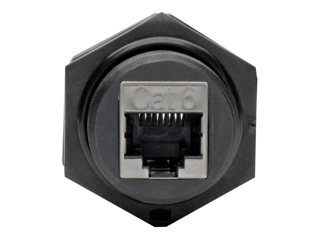 EATON TRIPPLITE RJ45 Bulkhead Coupler for Cat5/Cat6 Female to Female Shielded Industrial Dust Cap