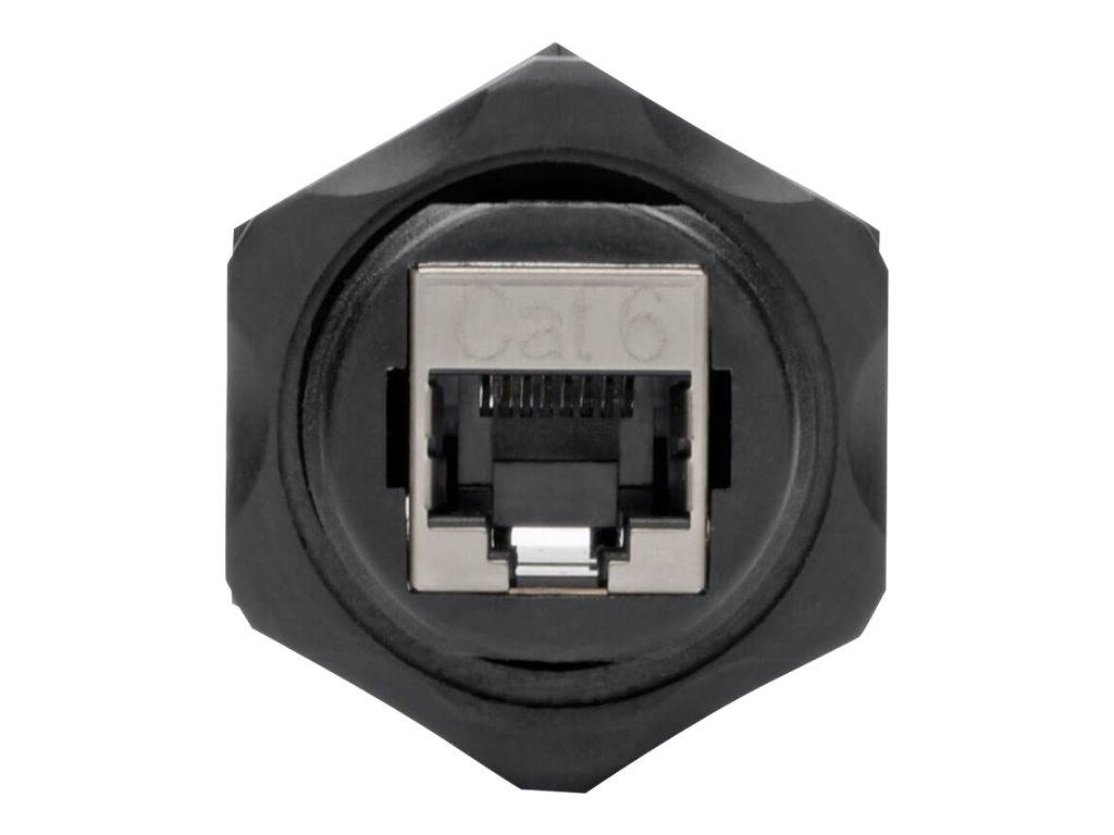 EATON TRIPPLITE RJ45 Bulkhead Coupler for Cat5/Cat6 Female to Female Shielded Industrial Dust Cap