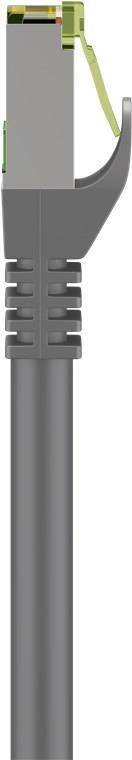 Goobay RJ45 Patchkabel mit CAT 8.1 S/FTP Rohkabel, Grau (61119)