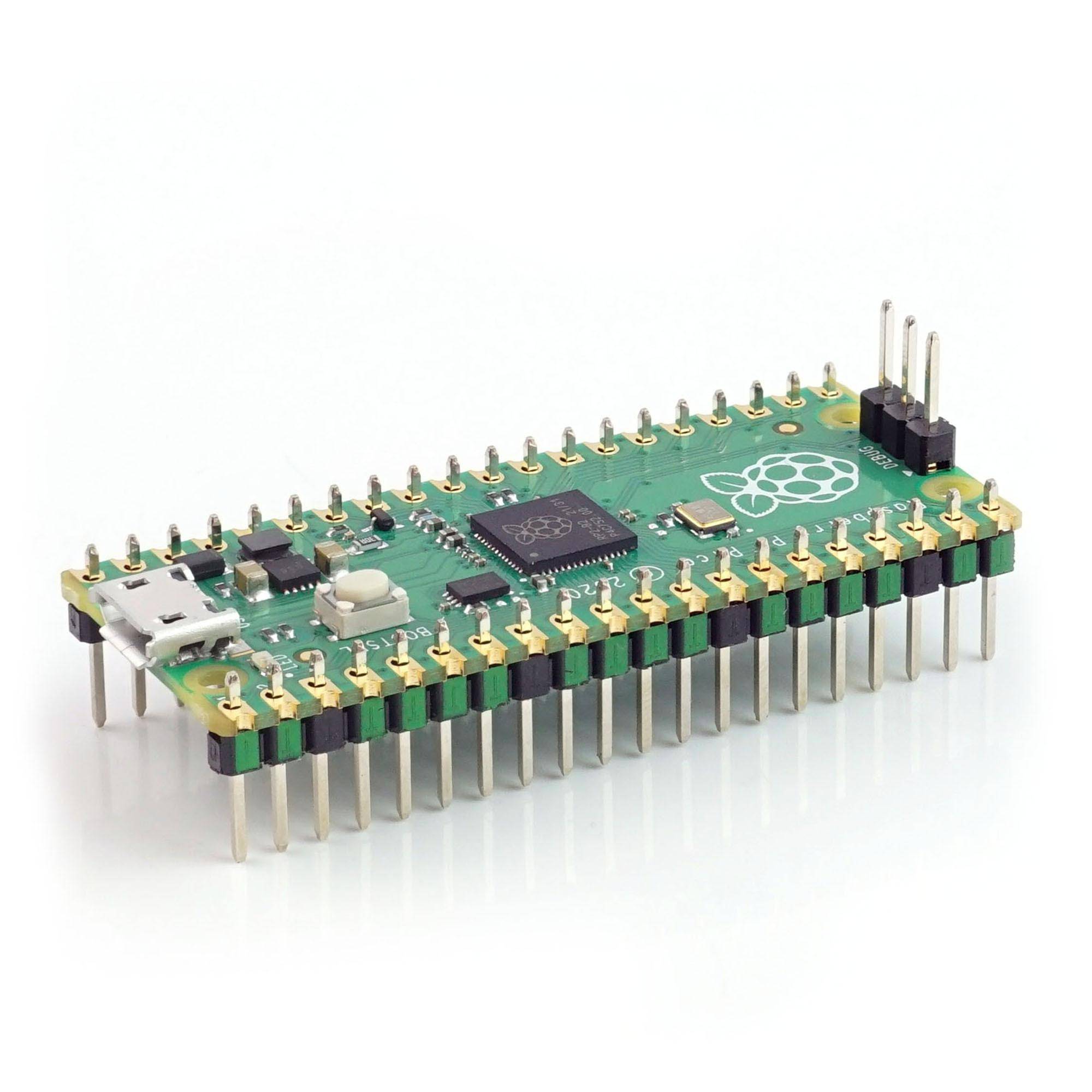 Stiftleisten / Pin Header Set für Raspberry Pi Pico, farbig kodiert, seitlich