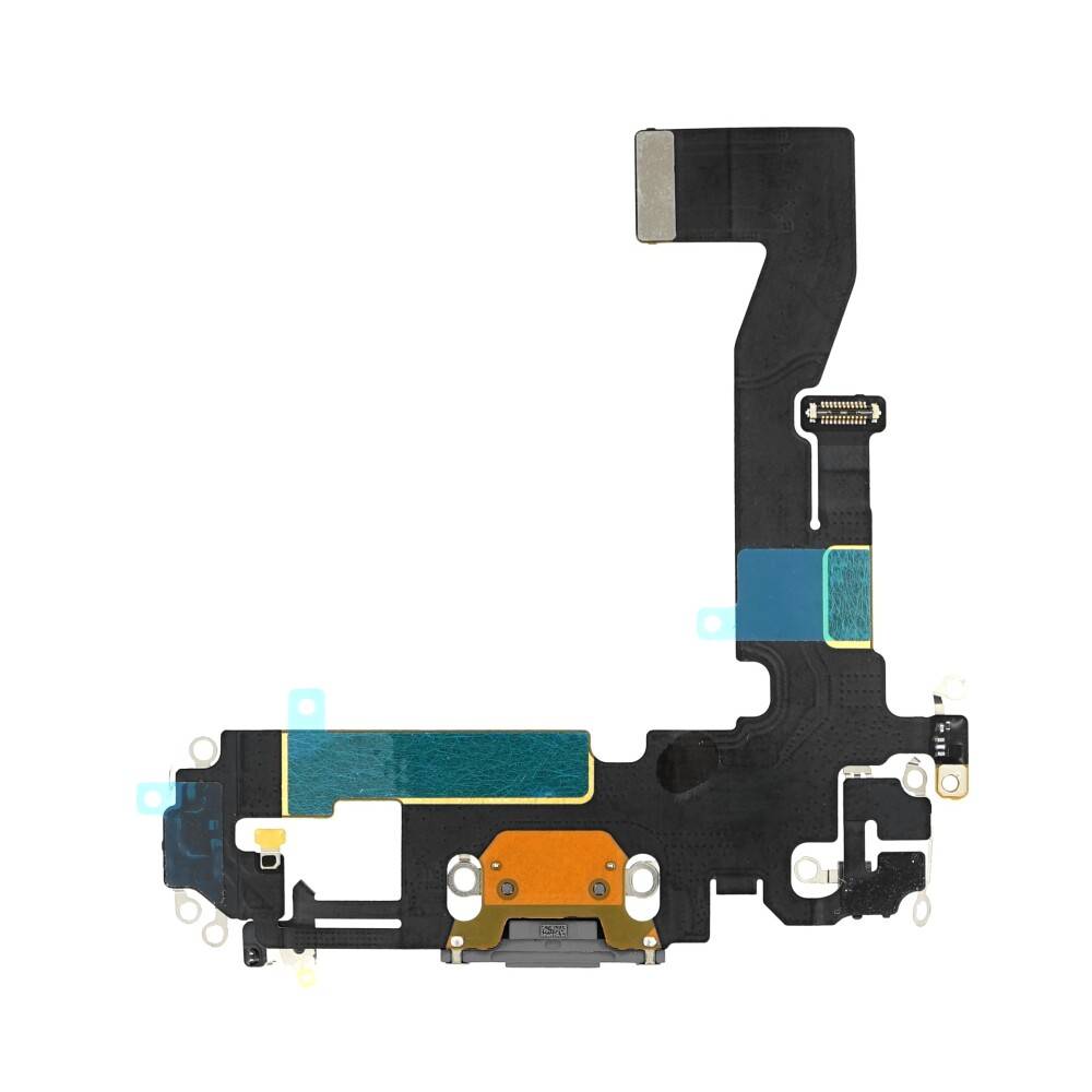 Ladebuchse für iPhone 12 Pro Schwarz Dock Connector Flex Ersatz