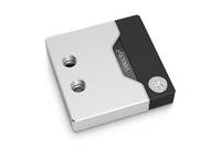 Kleines rechteckiges elektronisches Modul mit zwei Schraubenlöchern und einer schwarzen Ecke mit der Bezeichnung „RacM