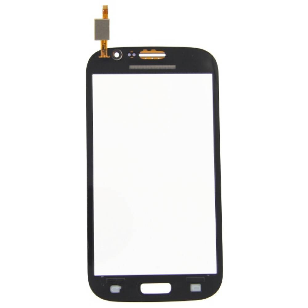 Schwarze Smartphone-Frontglasdigitizer-Bildschirm-Ersatzteil mit Ausschnitten für Kamera, Lautsprecher und Home-Button
