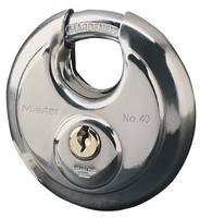 MASTERLOCK - MASTER LOCK 70 mm breites Disc Schloss aus Edelstahl mit verdecktem Bgel, Diskus-Vorhängeschloss, Tastenspe