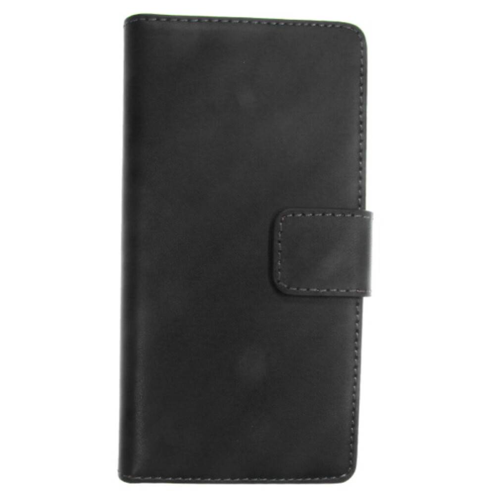 Book Case Handyhülle für Huawei P7 Schwarz Leder 4250710553983