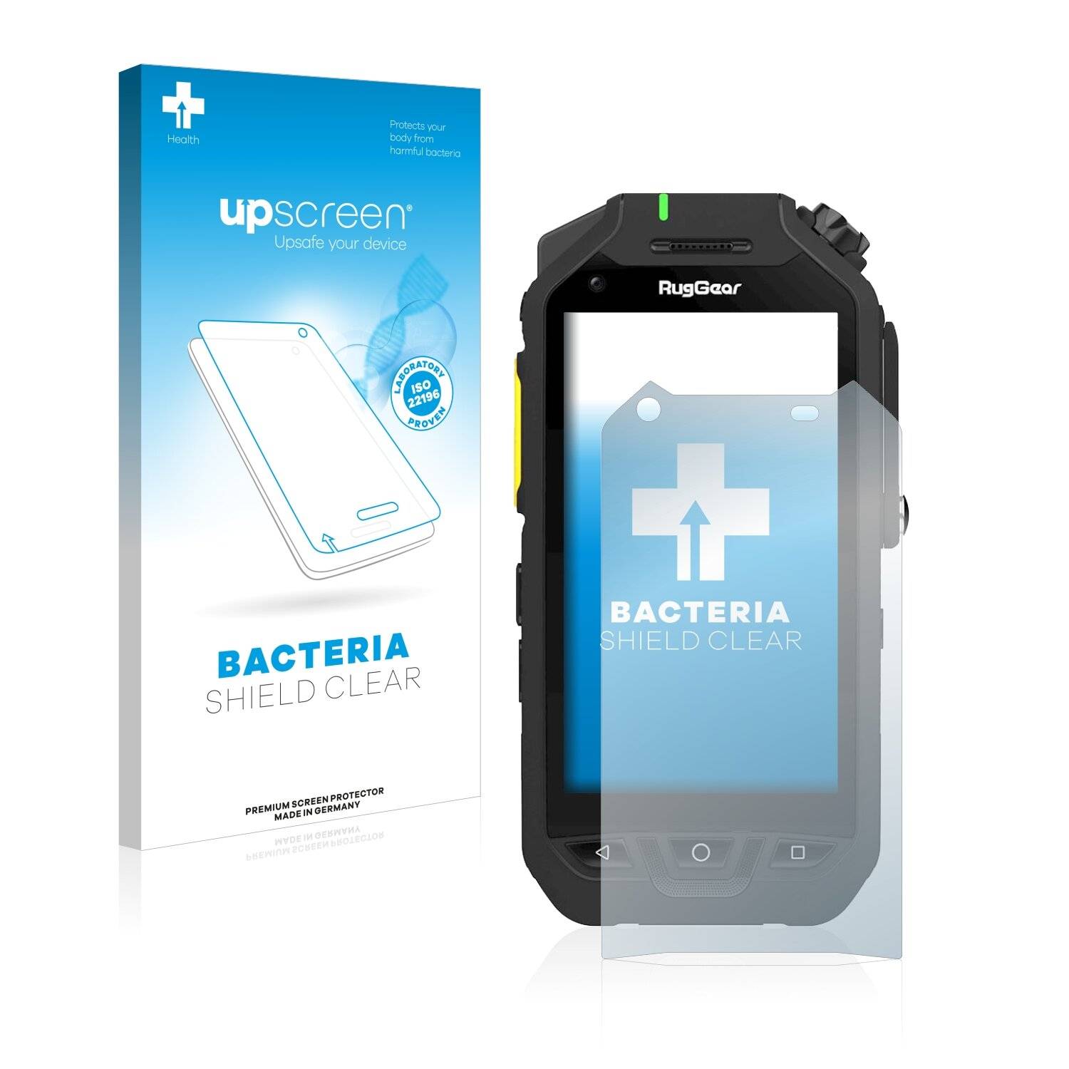 upscreen Bacteria Shield Clear Premium Antibakterielle Displayschutzfolie für RugGear