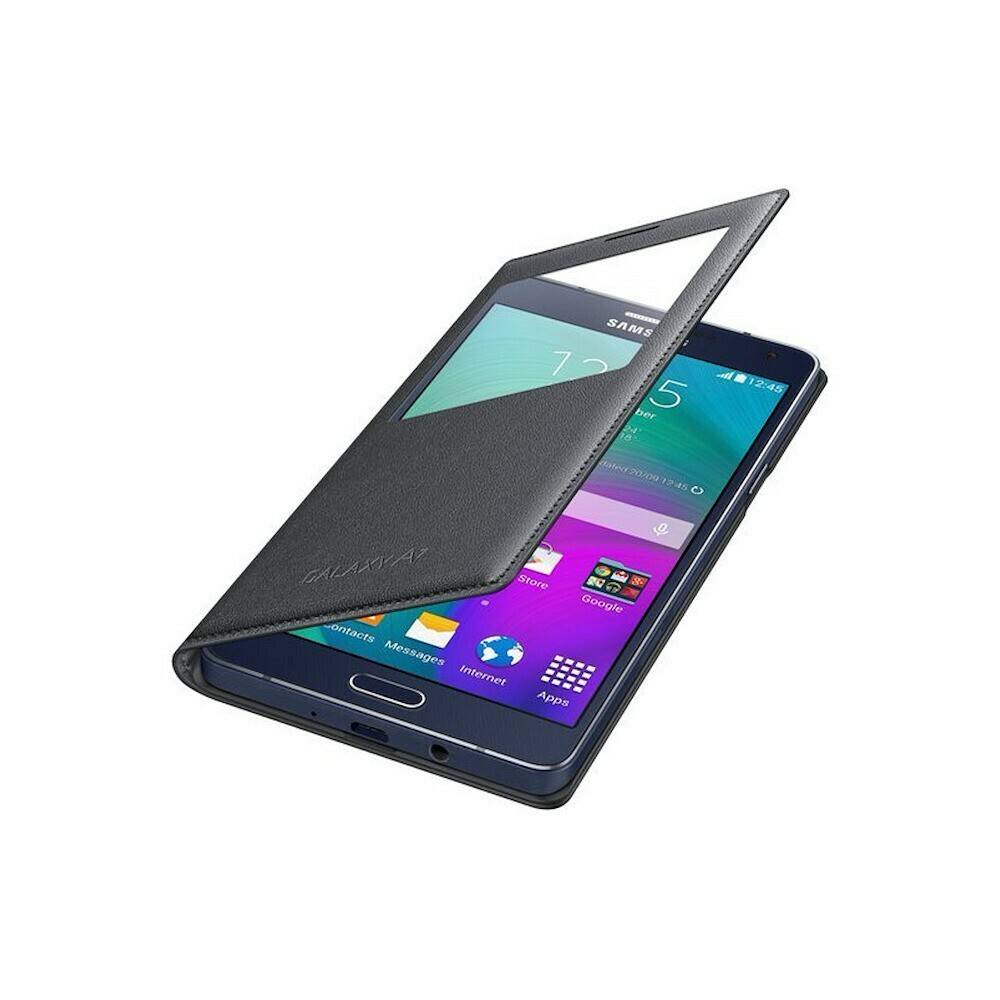 Original Flip Cover Handyhülle für Samsung Galaxy A7 Schwarz EF-CA700BCEGWW