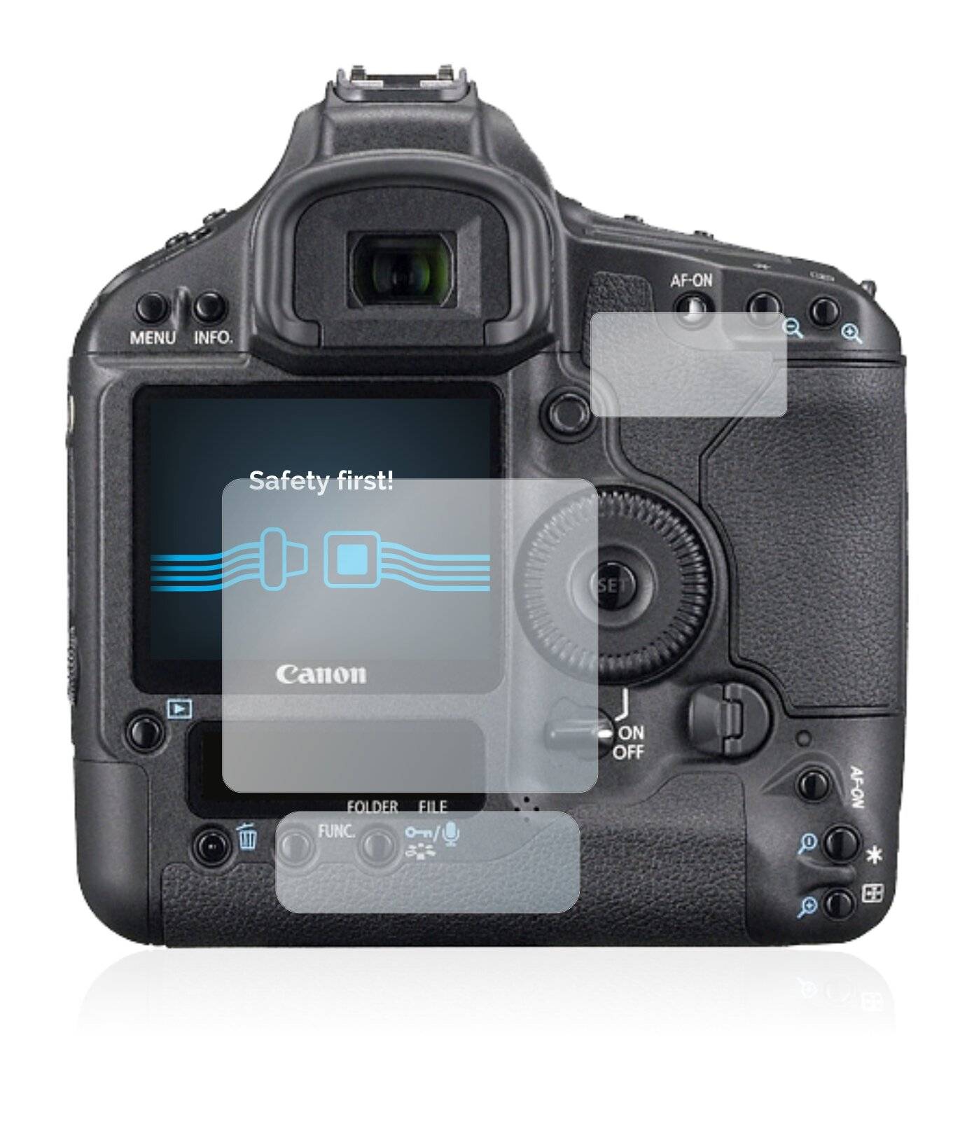 6x Savvies SU75 Displayschutzfolie für Canon EOS 1Ds Mark