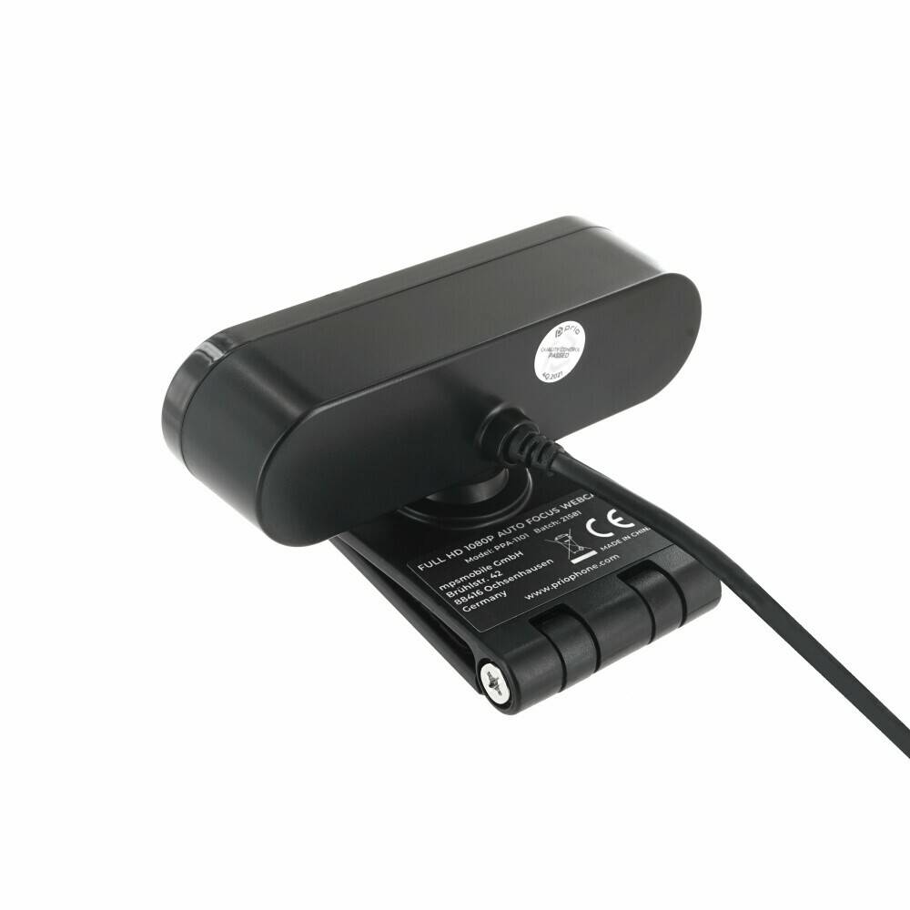 prio Full HD 1080P Autofokus Webcam schwarz