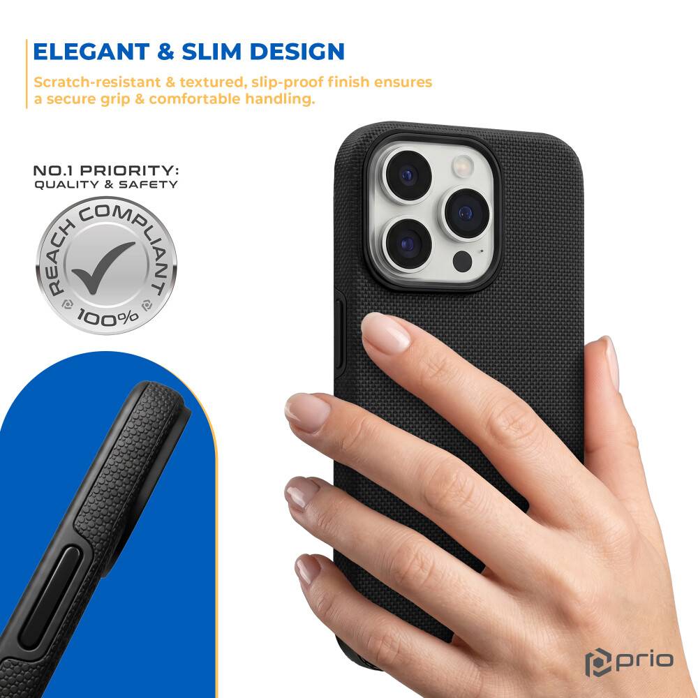 prio Schutzhülle für iPhone 11 Pro Max schwarz