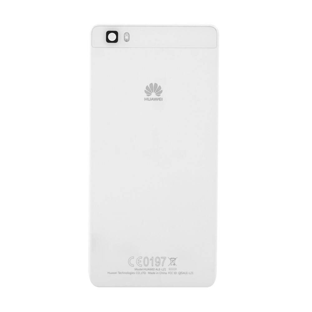 für Huawei P8 Lite Akkudeckel Backcover Weiß Rückseite