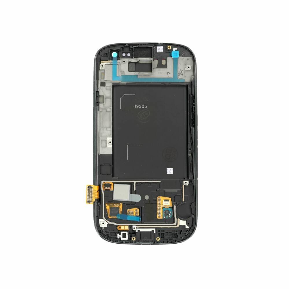 Original Display für Samsung GT-I9305 Onyx-Schwarz LCD + Rahmen GH97-14106B