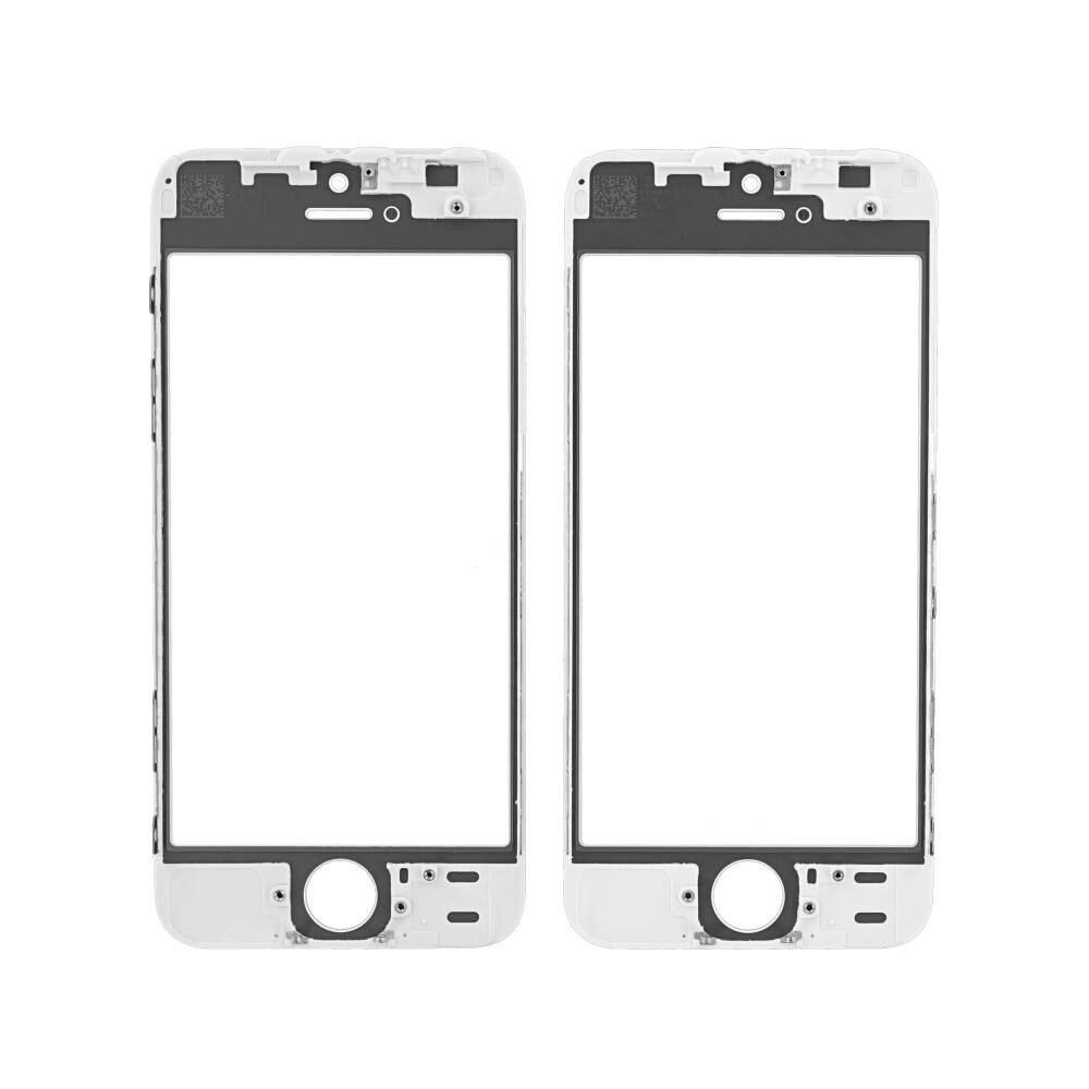 Displayglas für iPhone 5 5s weiß Echt Glas Displayschutz