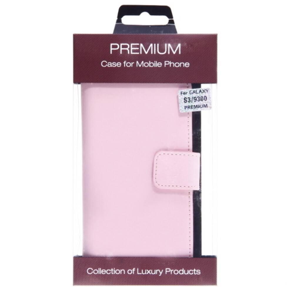 Leder Handyhülle für Galaxy S3 Rosa Schutz Tasche
