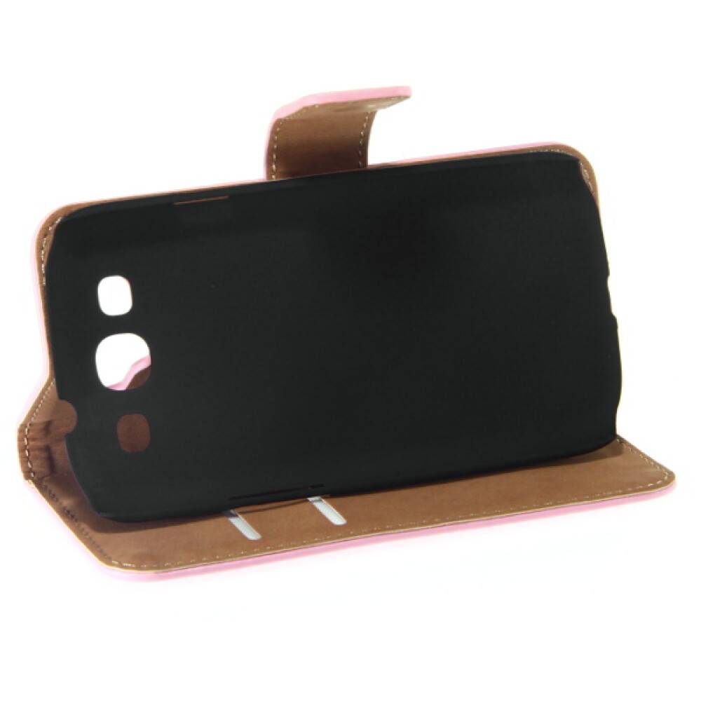 Leder Handyhülle für Galaxy S3 Rosa Schutz Tasche