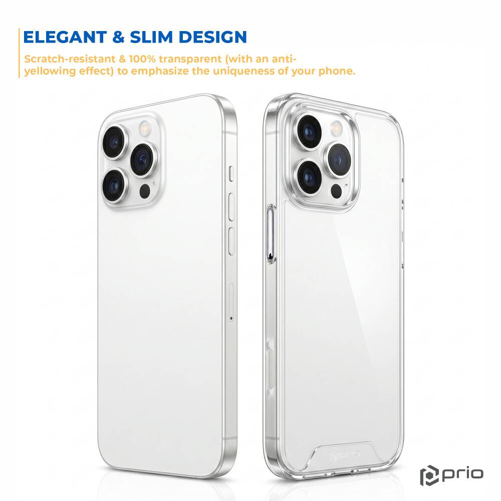 prio Schutzhülle für iPhone 13 Pro Max transparent