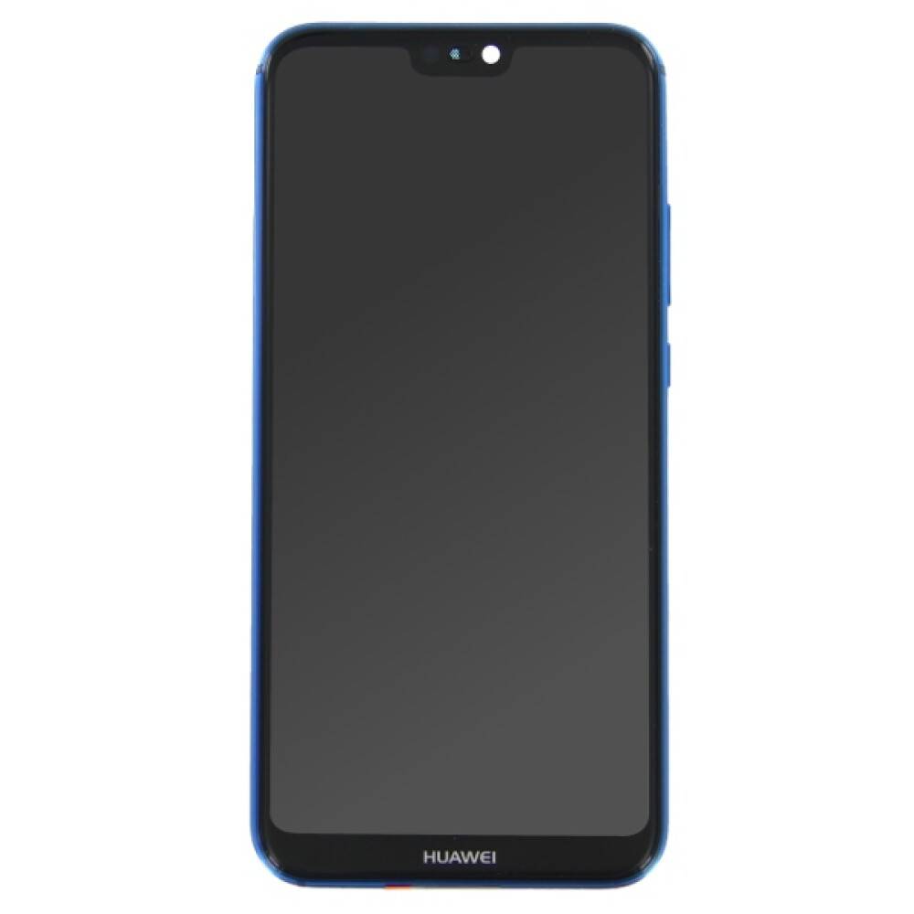 Display für Huawei P20 Lite 2018 LCD + Rahmen Blau Touch