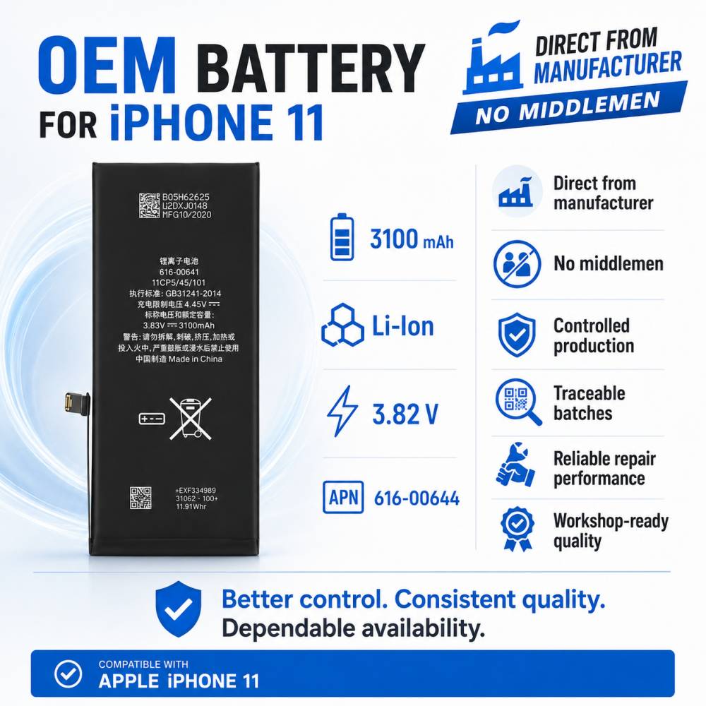 616-00644 Akku für iPhone 11 wie Original Batterie Accu Ersatzakku