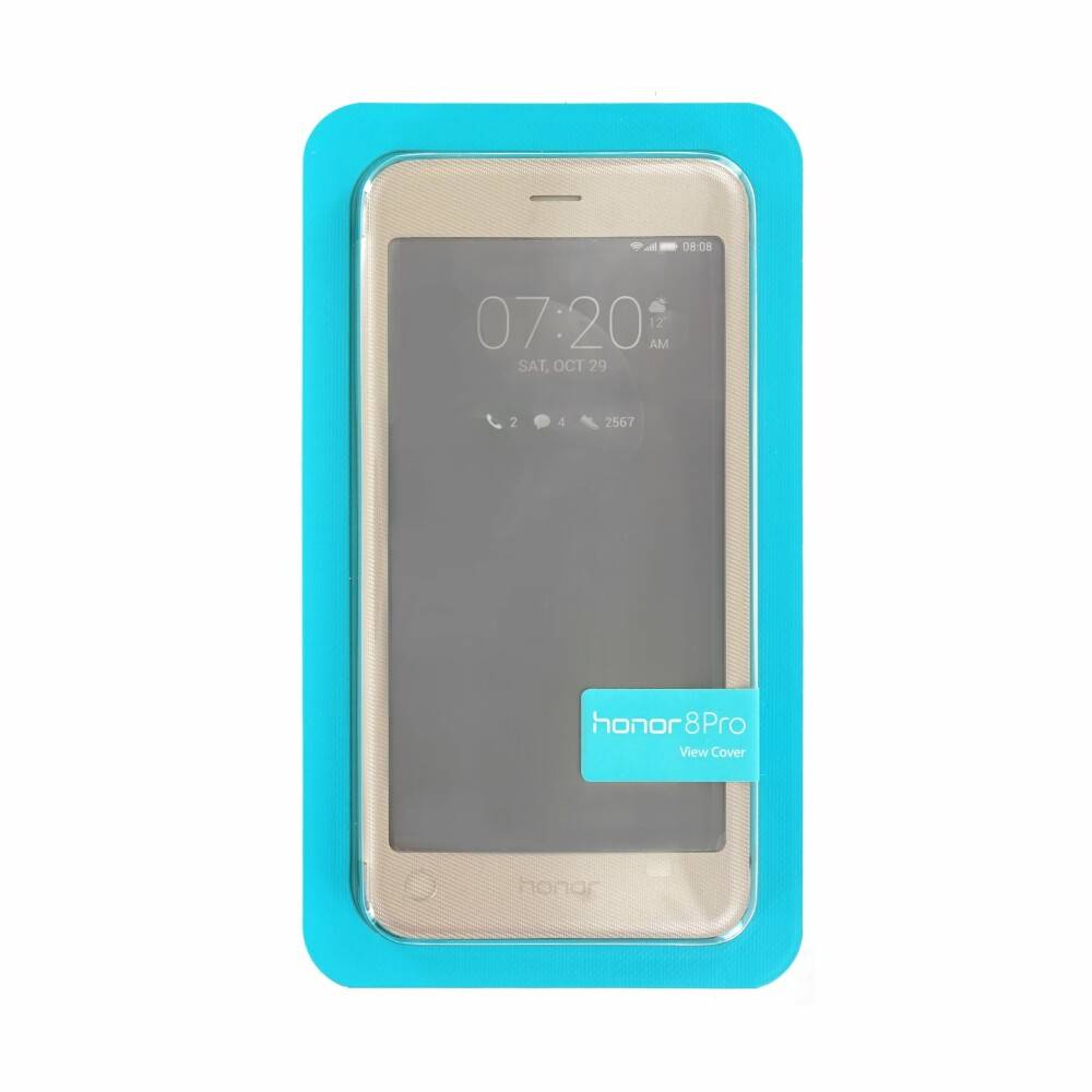 Original Clear View Handyhülle für Huawei Honor 8 Pro Gold 51991953