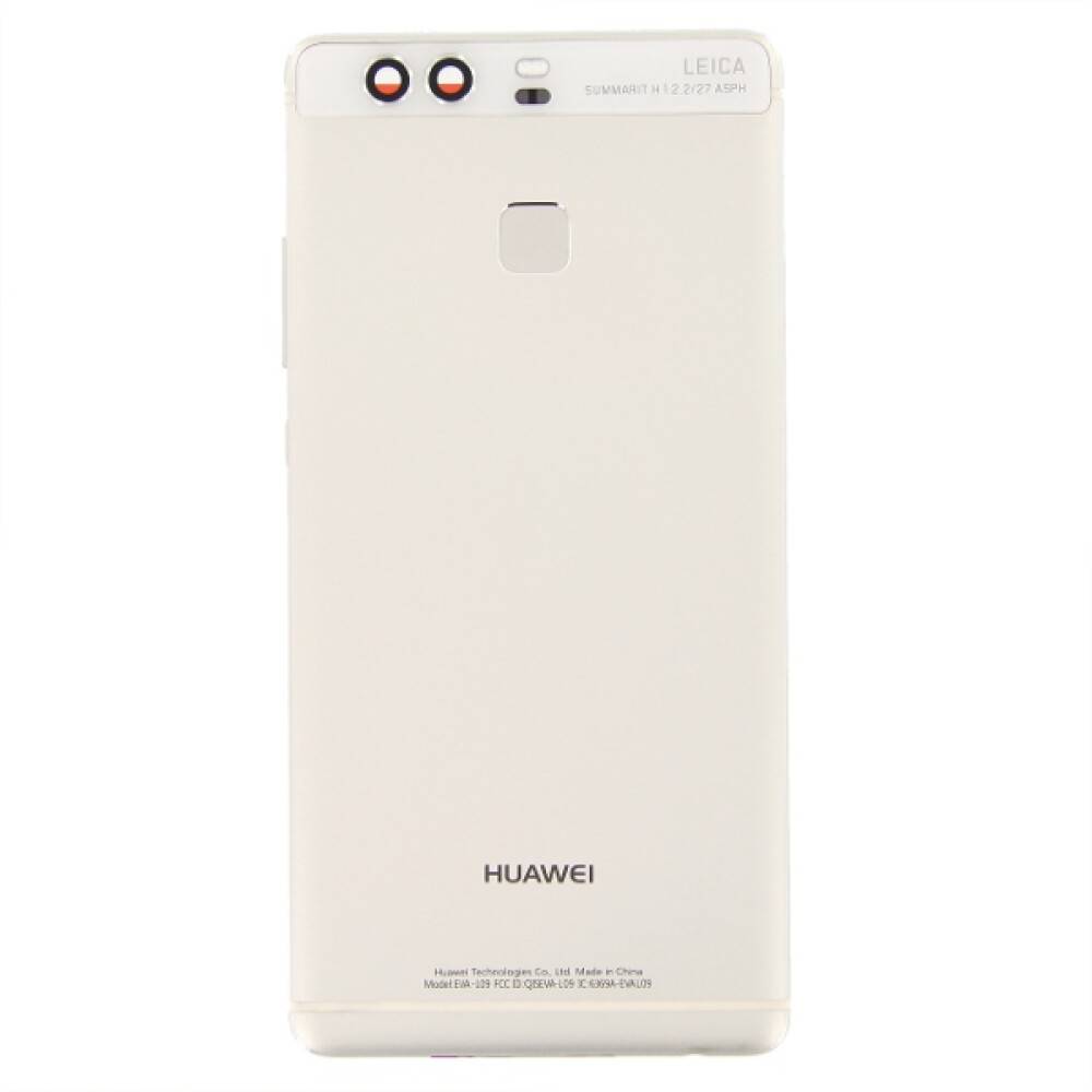 für Huawei P9 Akkudeckel Backcover Weiß Kameraglas Rückseite