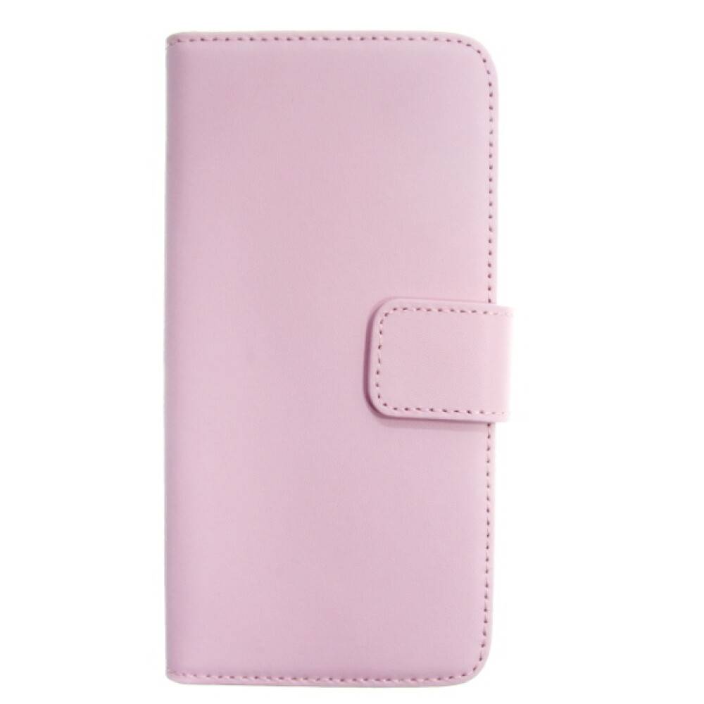 Eine geschlossene rosa Geldbörse mit Druckknopfverschluss, entworfen zum Transportieren von Essentiellen.