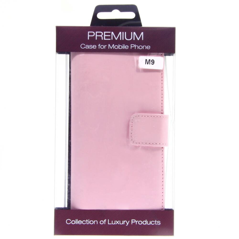 Rosa Handyhülle in Verpackung mit der Beschriftung „Premium Case for Mobile Phone