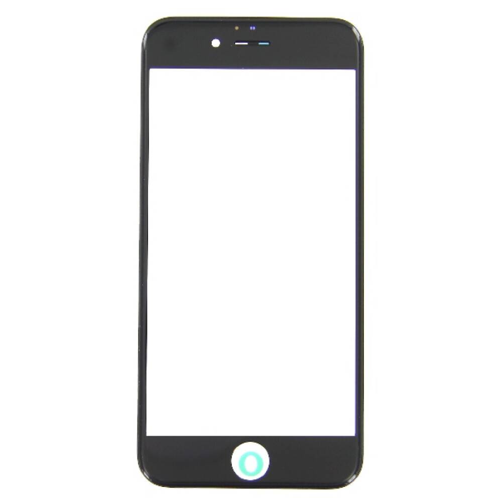 Displayglas für iPhone 6s schwarz LCD + Rahmen Echt Glas Displayschutz