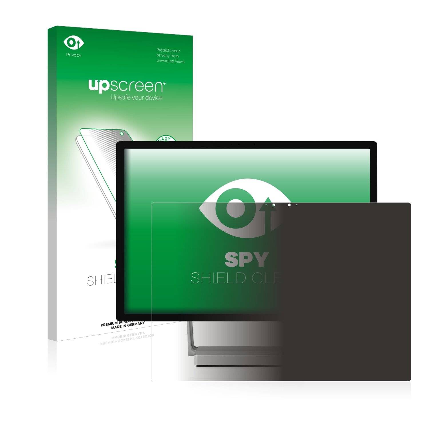 upscreen Spy Shield Clear Premium Blickschutzfolie für Microsoft Surface Studio