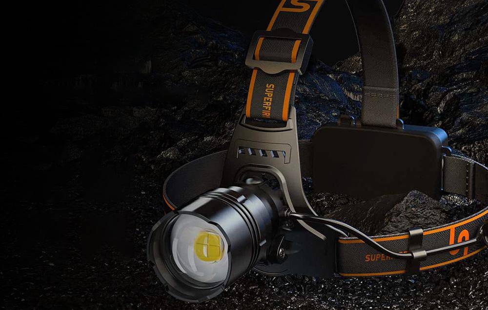 Superfire HL31, LED Kopflampe, 36W, 2200lm, USB-C