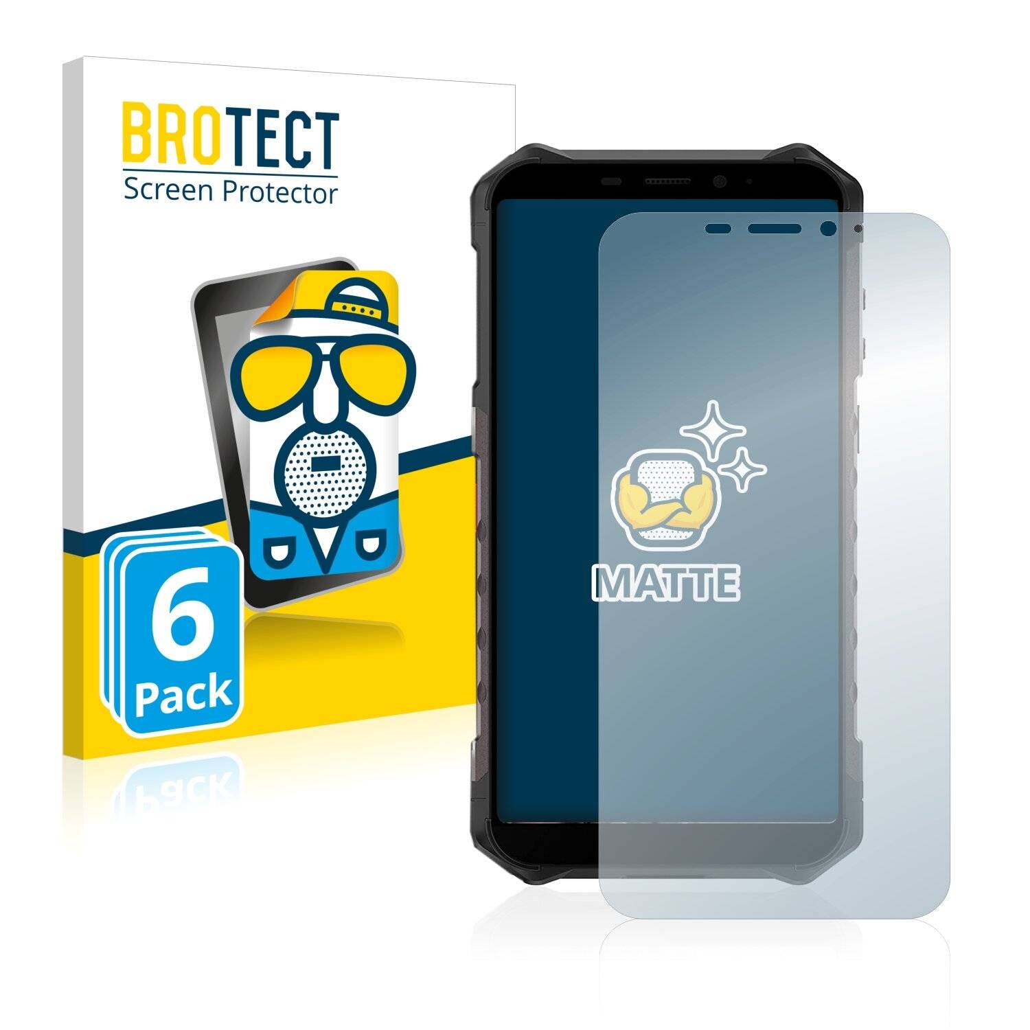 6x BROTECT Matte Displayschutzfolie für Ulefone Armor X9 - Entspiegelt,