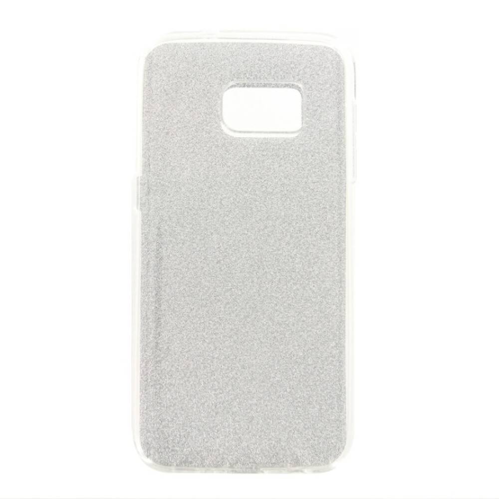 TPU Handyhülle für Samsung Galaxy S7 Silber Glitter Schutz