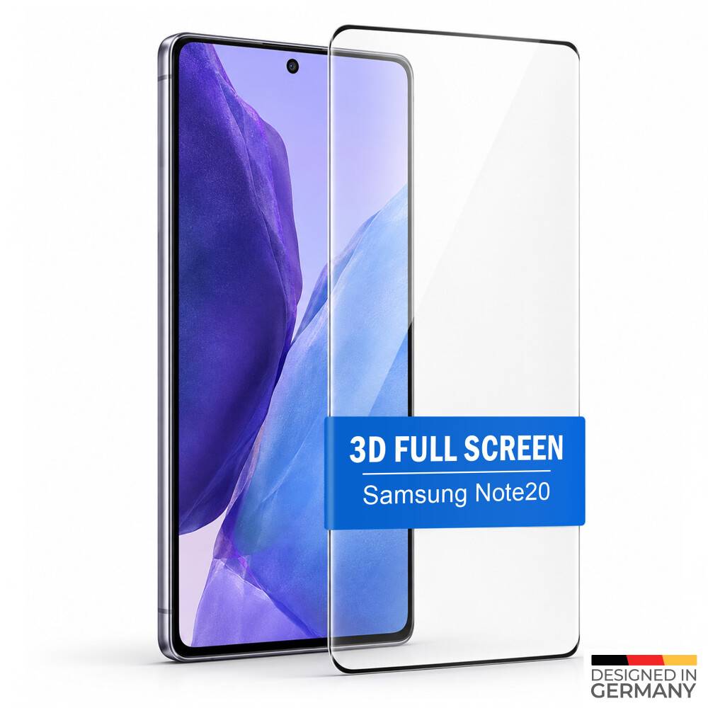 prio 10x 3D Displayschutzglas für Samsung Note20 schwarz