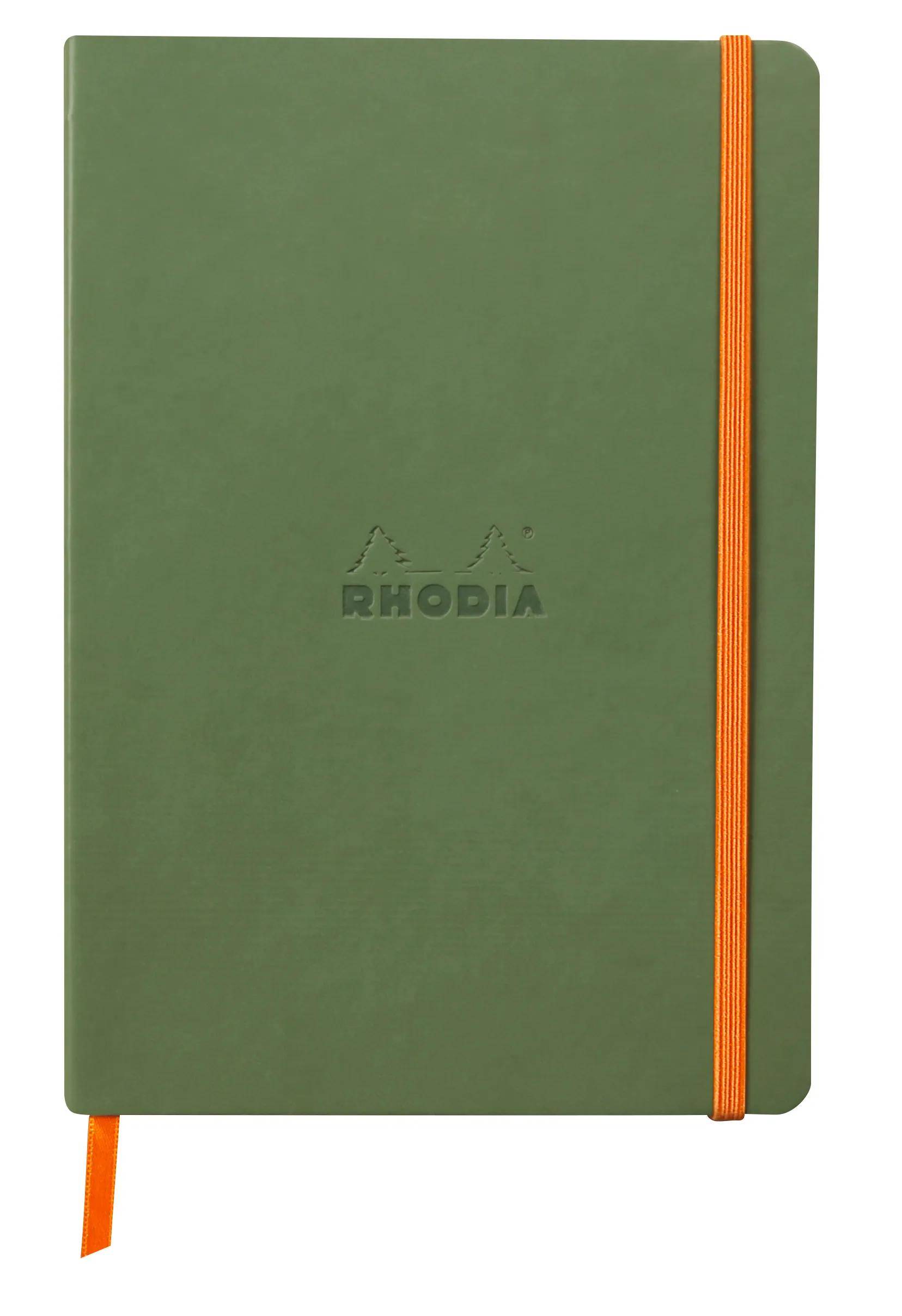 Rhodia Notizbuch A5 Softcover, 80 Bl elfenbein 90g, liniert, Salbeigrün 117374C