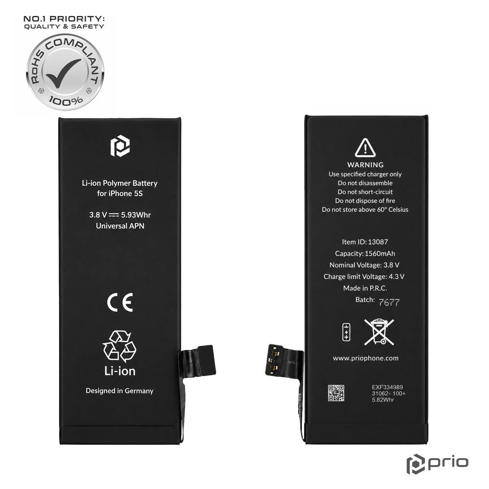 Prio Akku für iPhone 5s (Universal APN)