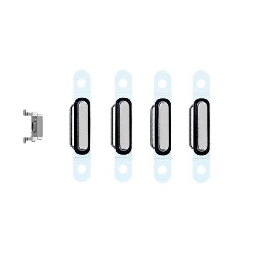 Power Volume Mute Tasten für iPhone 6 silber - Ersatz Knopf Taste Schalter