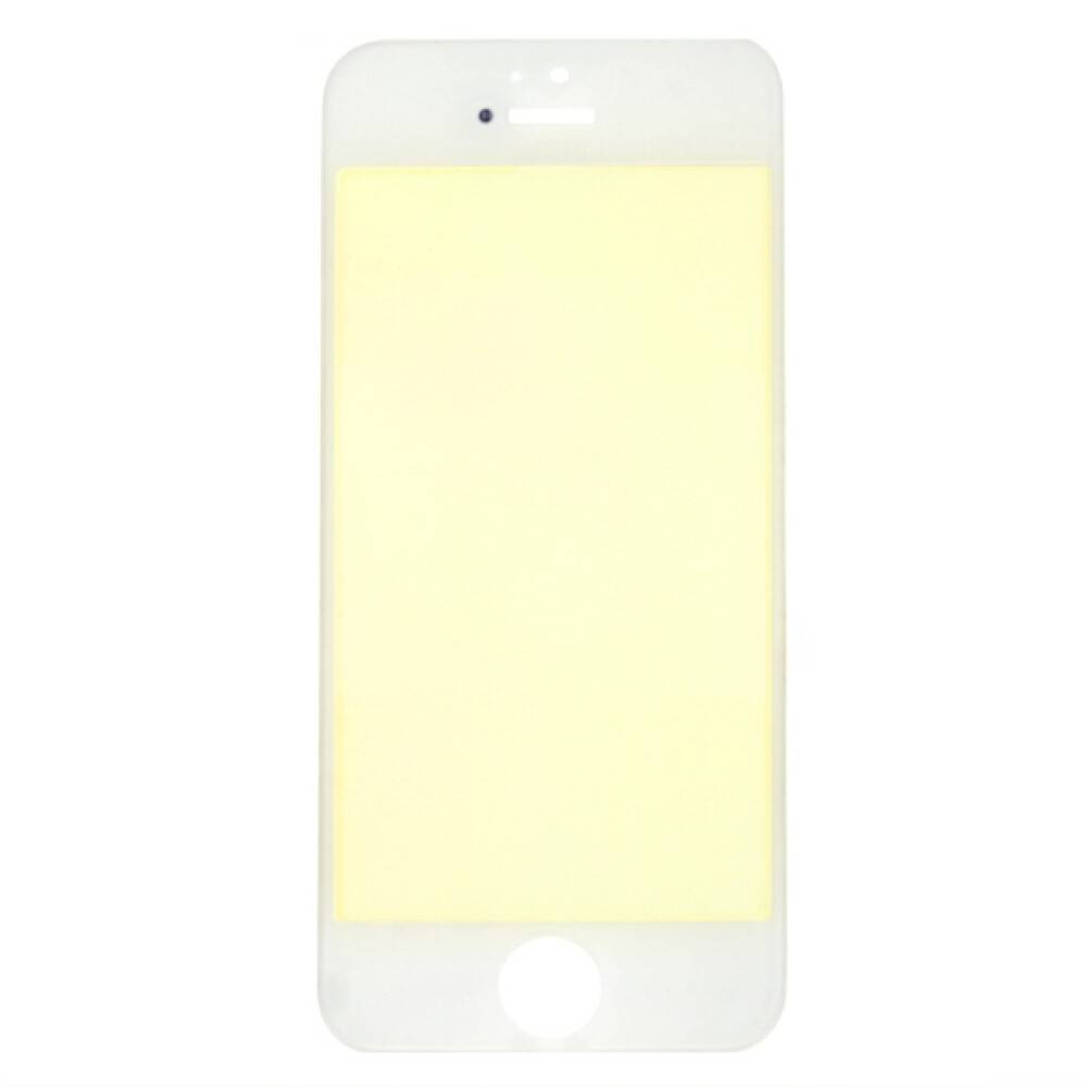 Displayglas für iPhone 5 weiß LCD + Rahmen Displayschutz