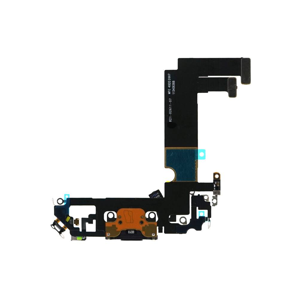 Ladebuchse für iPhone 12 Mini Schwarz Dock Connector Flex Ersatz