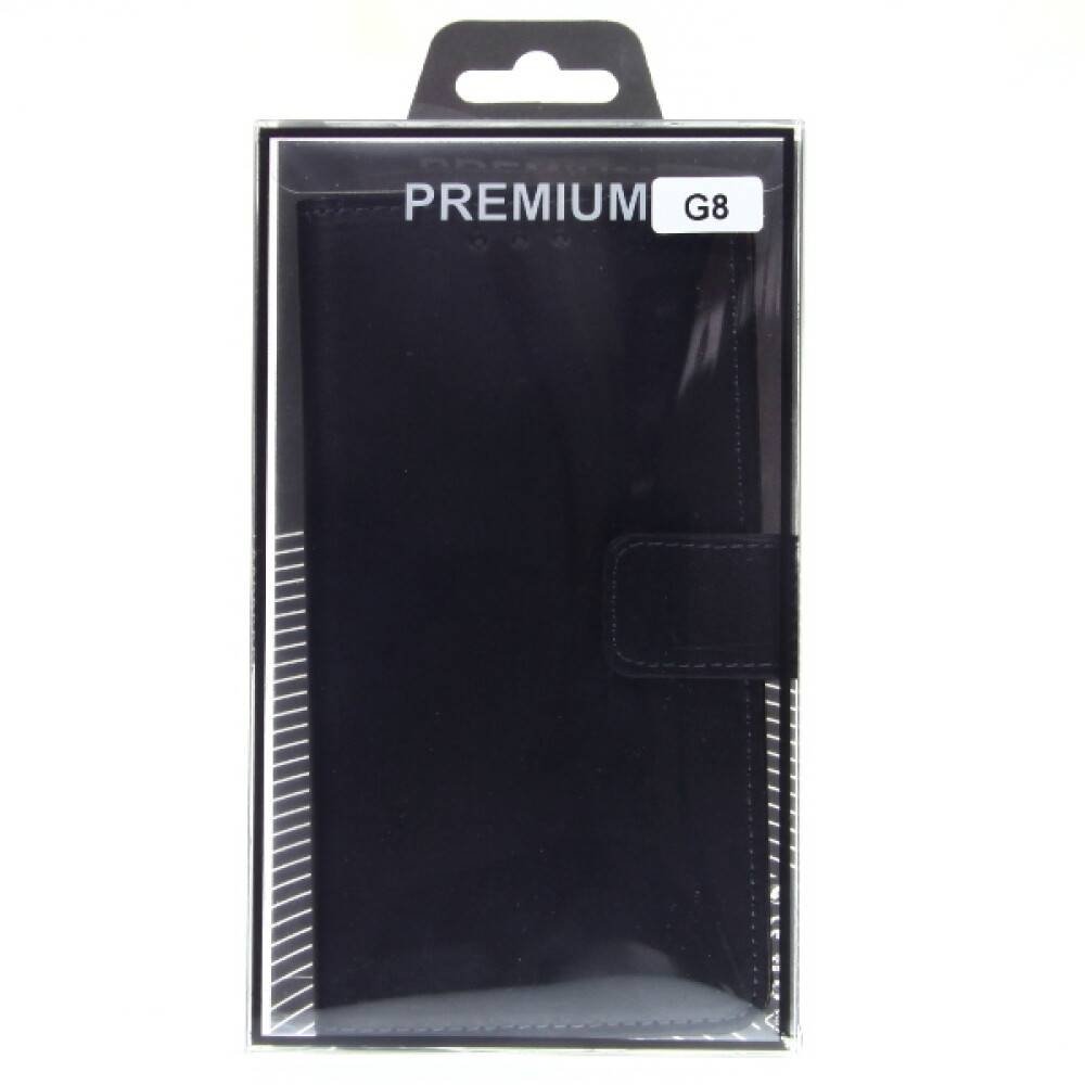 Book Case Handyhülle für Huawei G8 Schwarz Lederhülle 4250710570843