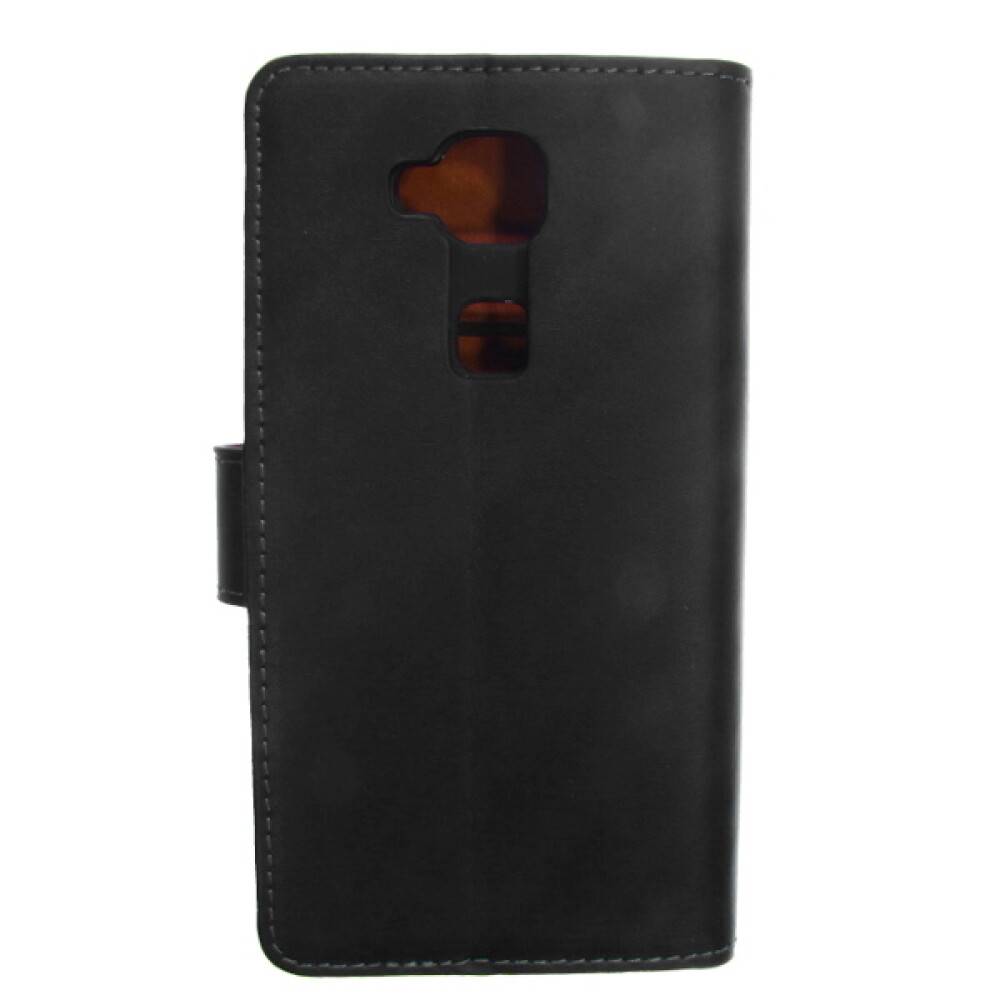 Book Case Handyhülle für Huawei G8 Schwarz Lederhülle 4250710570843