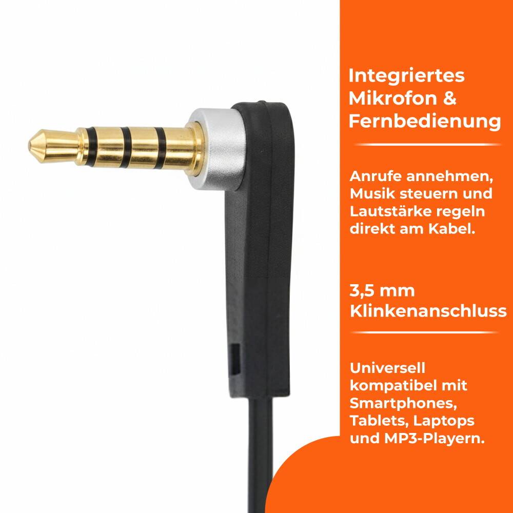 Original Evelatus EEP01 Kopfhörer schwarz - Datenkabel Handy Ladekabel