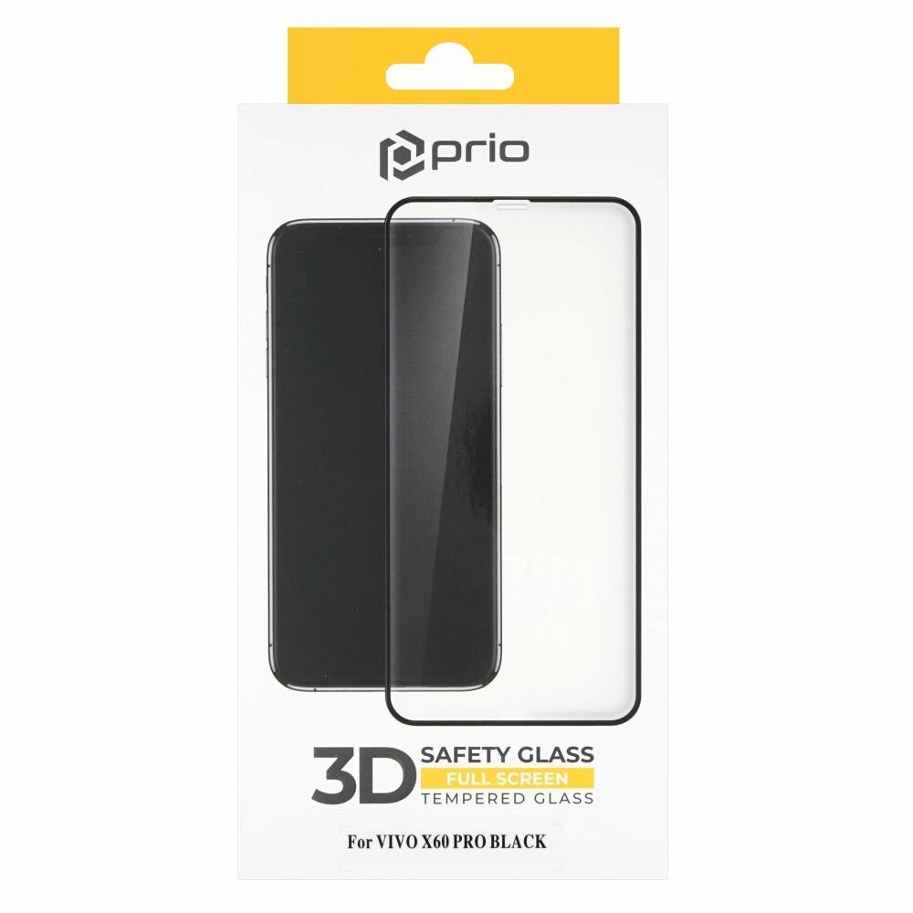 prio 3D Displayschutzglas für VIVO X60 Pro schwarz