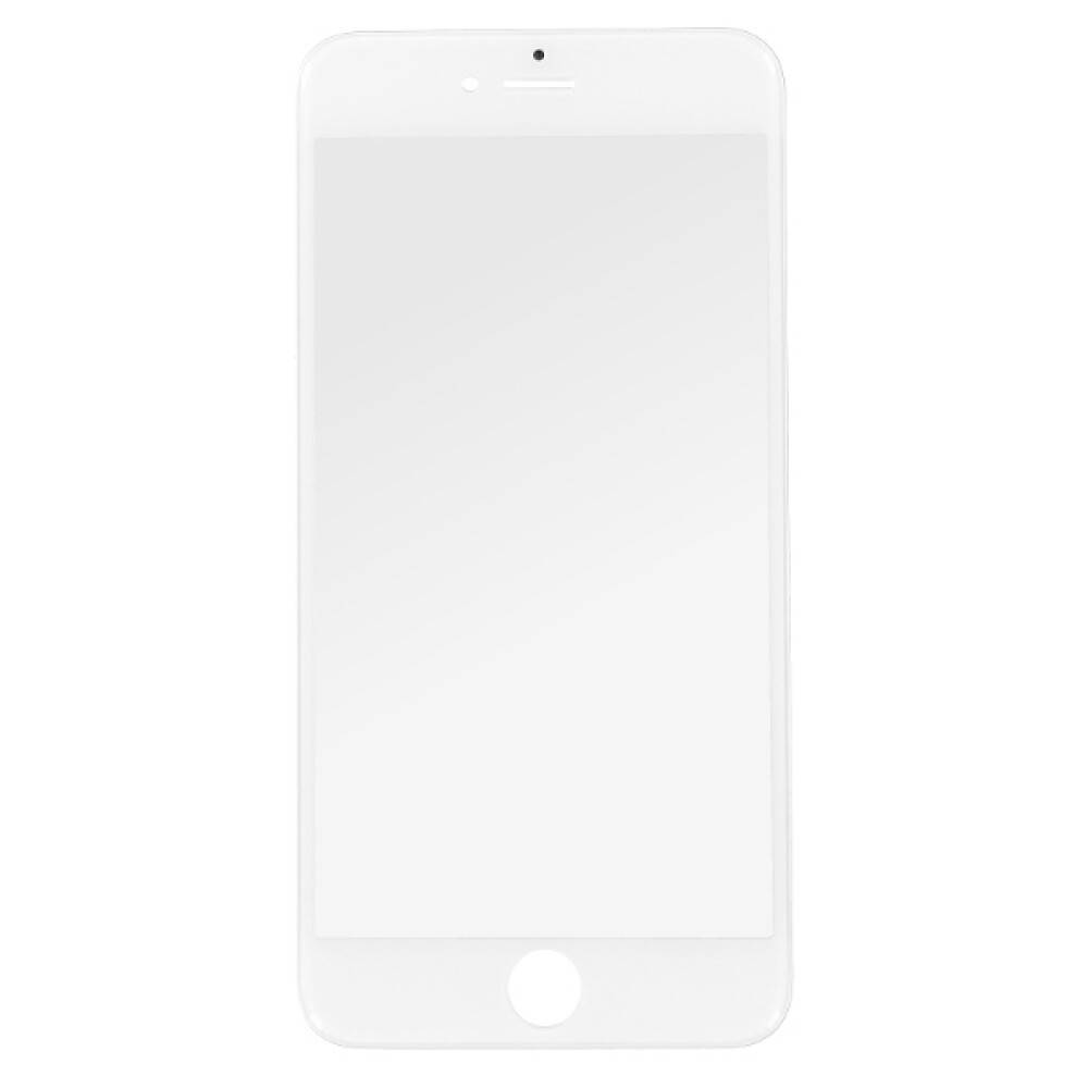 Displayglas für iPhone 6s Plus weiß LCD + Rahmen Panzerfolie Displayschutz