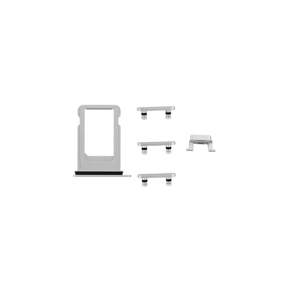 für iPhone 7 Akkudeckel Backcover Silber Rückseite