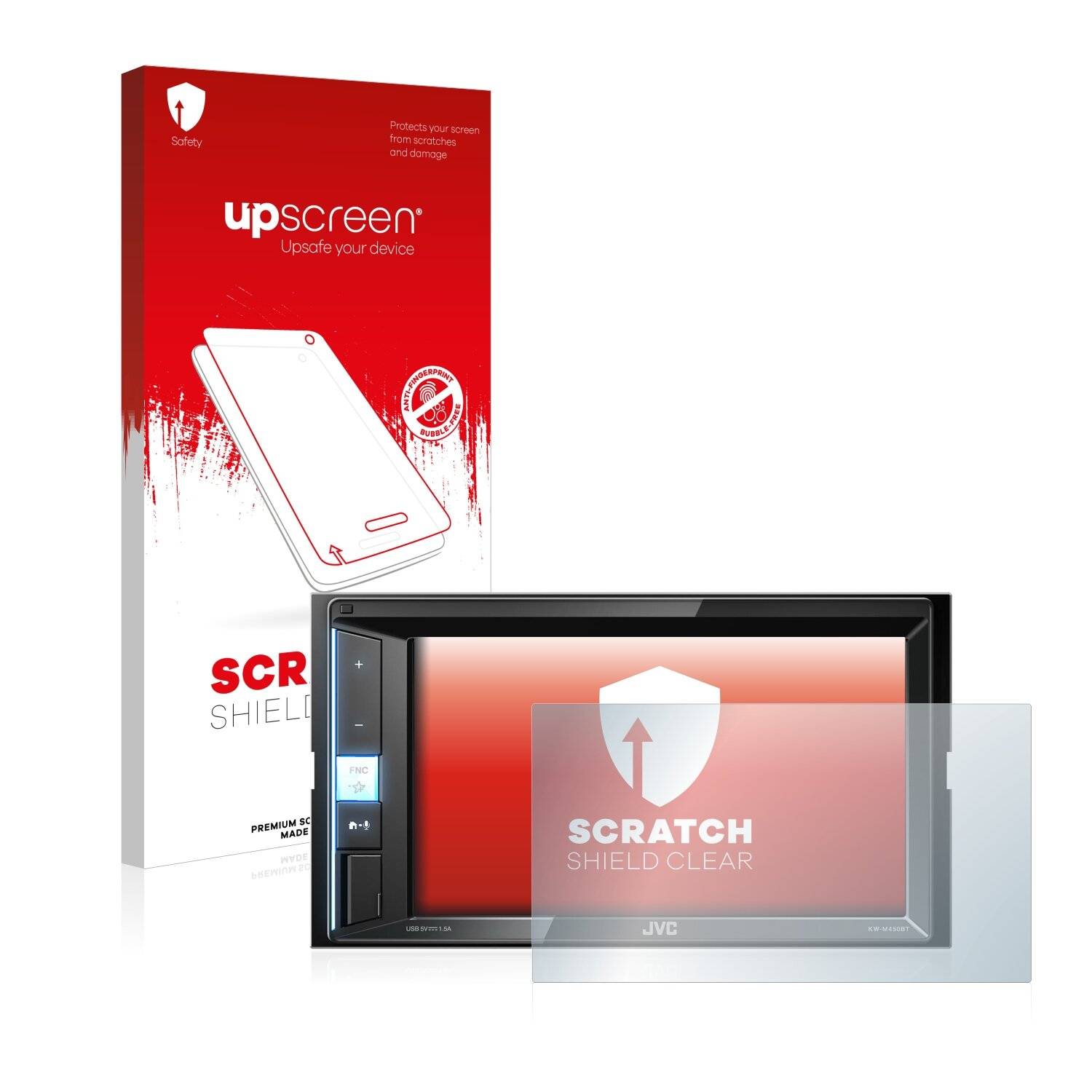 upscreen Scratch Shield Clear Premium Displayschutzfolie für JVC