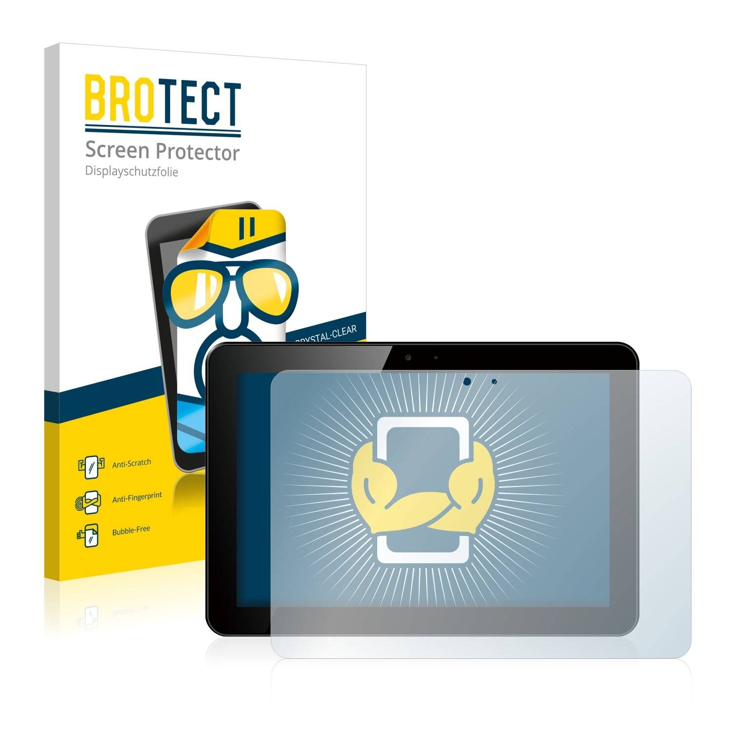 2x BROTECT HD-Clear Displayschutzfolie für Prestigio MultiPad 4 Ultimate