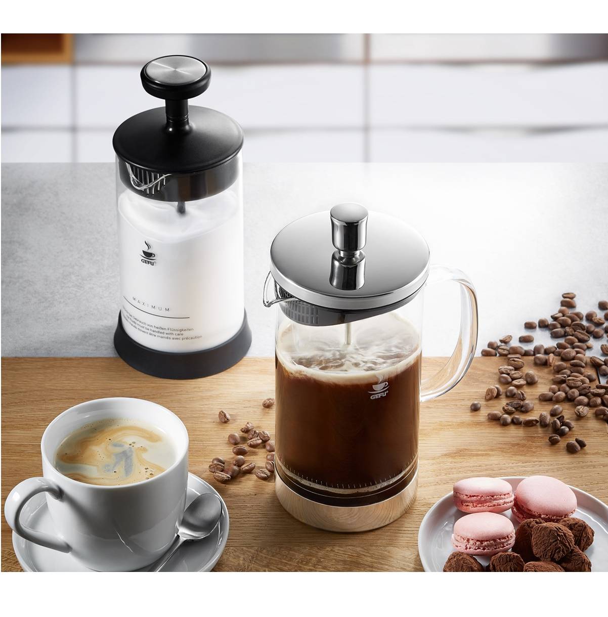 GEFU 16191 Kaffeebereiter Diego (1000 ml) - French Press und Kaffeekanne in Einem