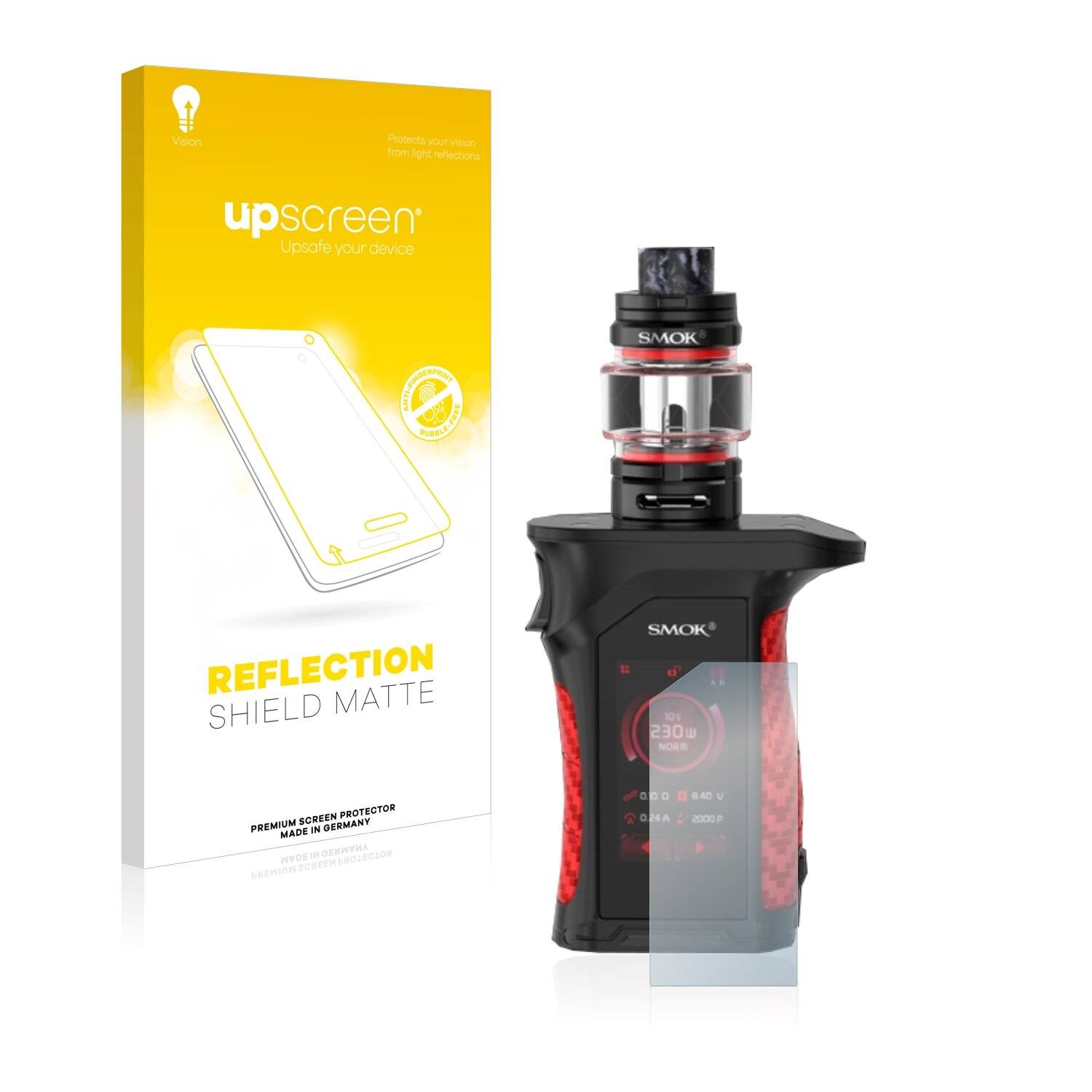 upscreen Reflection Shield Matte Premium Displayschutzfolie für Smok Mag
